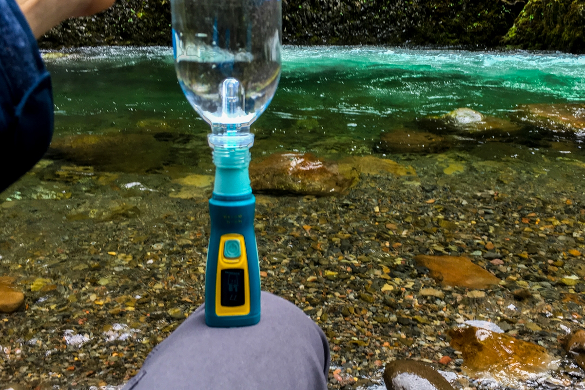 SteriPen UV filter for water purification